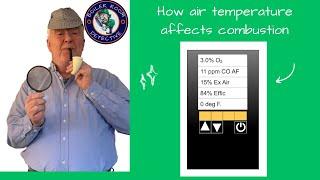 How air temperature affects combustion