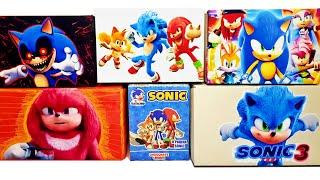 Sonic The Hedgehog Box Surprise Toy Collection Unboxing Tails Knuckles ASMR toy review no talking