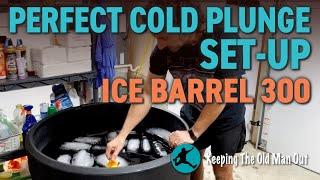 Perfect Cold Plunge Set-up Ice Barrel 300 and Small Upright Freezer