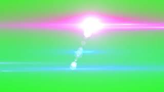 4K Green Screen Free - LENS FLARE COLORFUL