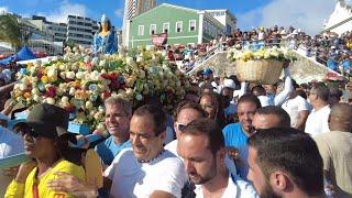 SALVADOR BAHIA - MUITO SAMBA, IJEXÁ NA FESTA DE IEMANJÁ, PRESENTE PRINCIPAL SAÍDA DO CORTEJO