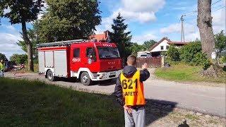 Fire truck almost hits an rally car!!! || WRC RALLY POLAND 2017