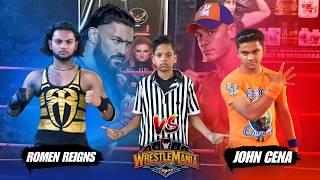 WWE WrestleMania 41 | Roman Reigns vs John Cena Full Match | Backyard Wrestling