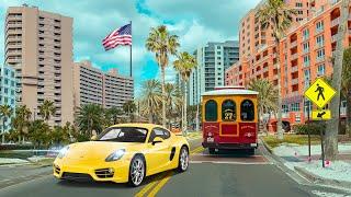 Clearwater Beach Florida, Sand Key Beach 4K Scenic Drive Tour (Tampa Bay 11 Jan 2025)