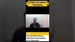 Simple Java Program | Simple Java Program Tutorial | Java Program Basic