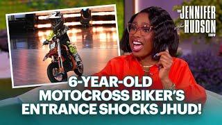 6-Year-Old Motocross Biker’s Extreme Entrance Wows Jennifer Hudson