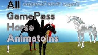 (Roblox) Horse World: All Gamepass Horses And their Animations!