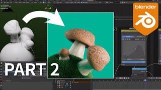 Making Mushrooms in Blender3D shader nodes (part 2)