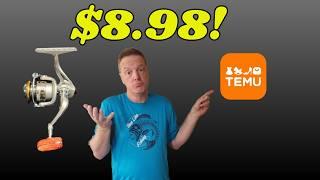 $8.98 Temu Ultra Lite Spinning Reel Review! Gem or Junk?