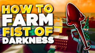 Blox Fruits | The FASTEST WAY To Farm The FIST OF DARKNESS... (AFK Farm)