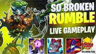 Rumble is SO BROKEN in 6.0B! - Wild Rift HellsDevil Plus Gameplay