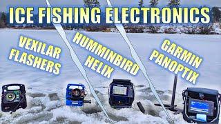 Vexilar Flashers vs Humminbird Helix Ice vs Garmin Panoptix