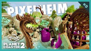 Water scenes, triggers and effects - Pixelheim [speedbuild ep. 9] - Planet Coaster 2