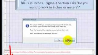 How to import AutoCAD dxf file into Sigma-X Section