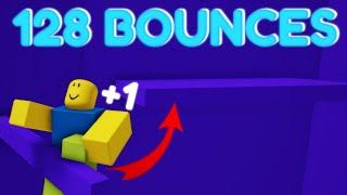 In This Video I Bounce 128 Times. (Roblox Tower Of Hell)