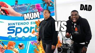 MUM vs DAD SWITCH SPORTS BOWLING GAMEPLAY! | MTG GAMING