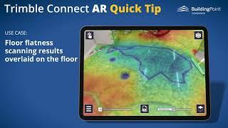 Using 2D PDFS in Trimble Connect AR to overlay floor flatness scan data on the floor (teaser)