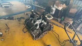 Пробный запуск большого дизельного V8 GM 6.2 Detroit Diesel - для установки в Patrol Y61