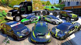 GTA V - Stealing MONSTER Super Cars with Franklin & Hulk! (Real Life Cars #115)