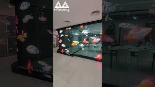 Flexible Transparent Holographic LED Display Screen for Showroom