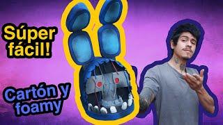 Haz TÚ máscara de WITHERED BONNIE | Five Nights at Freddy's Tutorial | DIY mask FNAF Cardboard easy