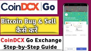 How To Buy  Bitcoin & Sell In CoinDcx Go I Step By Step Guide