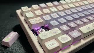 PMO WAVE75 Pink Matching#keyboard #desksetup #wave75