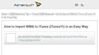 How-To Convert WMA Songs For Itunes