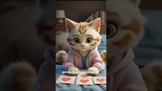Kitten Finds Secret Love Letters  | Cute Cat Love Story