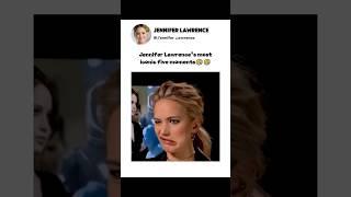 Jennifer Lawrence's five iconic moments#JenniferLawrence #funny #shorts #Starmoments