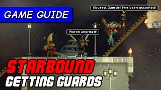 How to attract guards to Starbound NPC colony | Game Guide [Starbound Pleased Giraffe]
