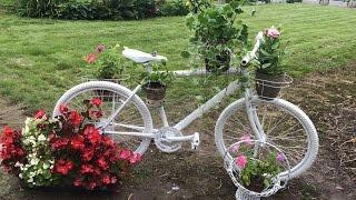 Декор для сада - Велосипед. Upcycling Bikes in the Garden.