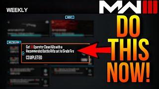 How To Get 20 Battle Rifle SINGLE FIRE MODE (CLEAN) Kills in MW3!