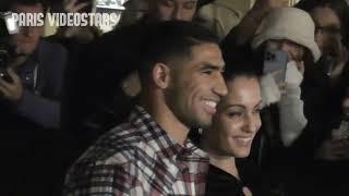 Achraf Hakimi & Hiba Abouk @ Paris Fashion Week 29 september 2022 show Isabel Marant