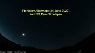 Planetary Alignment and ISS - 24 June 2022