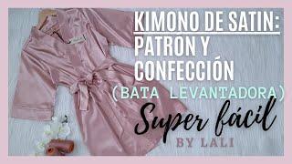 #6 COMO HACER KIMONO de seda|| bata LEVANTADORA|| SALIDA DE BAÑO|| patrón y confección|| MALALI DIY