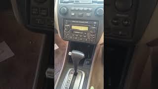 Honda Accord Radio CODE and ERROR display 2002