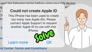 Can't Create Apple ID FIXED! Solved (New Trick) 100% Work | Could Not Create Apple ID Solution