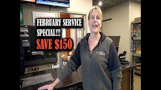 FEBRUARY FULL SERVICE SPECIAL AT BLACKBRIDGE HARLEY-DAVIDSON