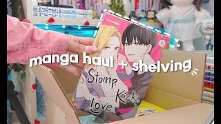 manga haul & unboxing | shelving my new manga!  (asmr/lofi)