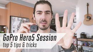 GoPro Hero 5 Session - Top 5 Tips and Tricks (velcro, stabilizer, vid modes) [tech vlog]