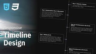 HTML & CSS Timeline Design | Quick Tutorial