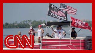 Trump supporter at MAGA boat parade speaks on former president's false claims on Haitian migrants