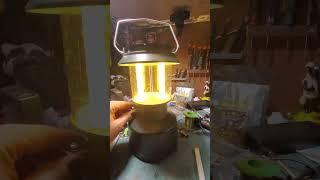 Converted #coleman #lantern to run on #ledlights !! #shorts #upcycling #electronics