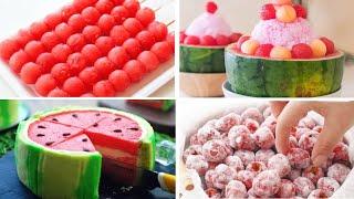 Satisfying Relaxing Video|Full Of Watermelon! So Beautiful~ Watermelon Cake Recipe|Asmr|Tiktok