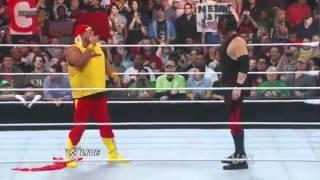 Kane Chokeslams Will Sasso RAW 04/09/2012