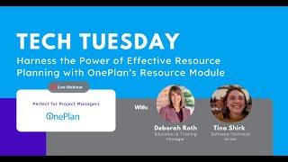 Harness the Power of Effective Resource Planning with OnePlan’s Resource Module