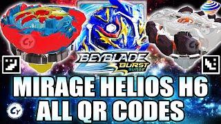 MIRAGE HELIOS H6 QR CODE GAIANON G6 QR CODES BEYBLADE BURST SURGE APP QR CODES