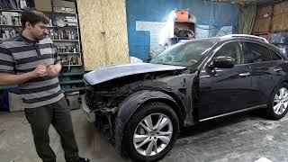 Infiniti FX37.......полез лак после некачественного ремонта.........