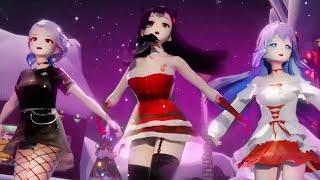 Last Christmas!  [Commy - Leia - Fefe] Vtuber MMD